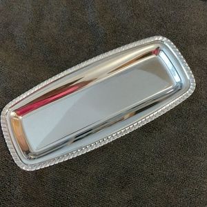 Vintage Chrome Butter Dish